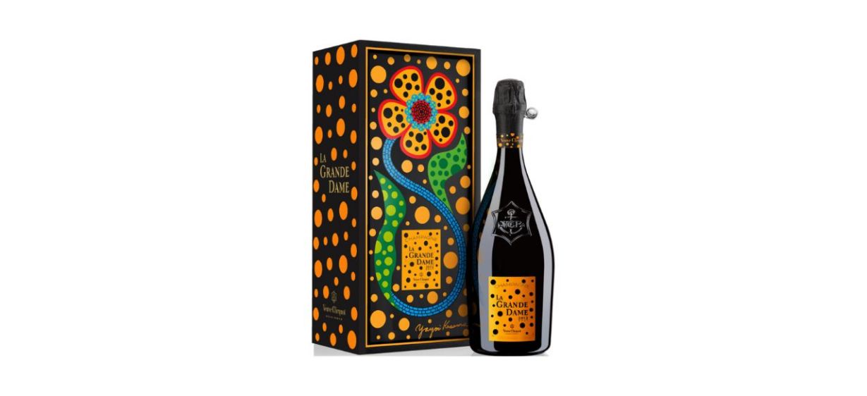 Best Veuve Clicquot La Grande Dame Yayoi Kusama Limited Edition in Gift Box 2012
