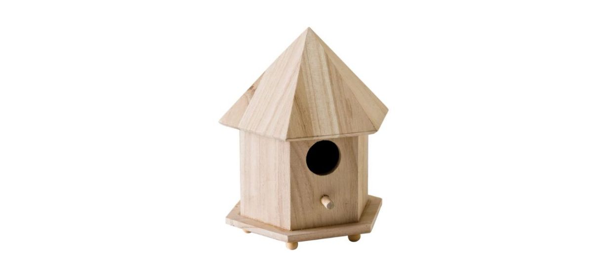 Plaid Enterprises Wood Surface Crafting Birdhouse 