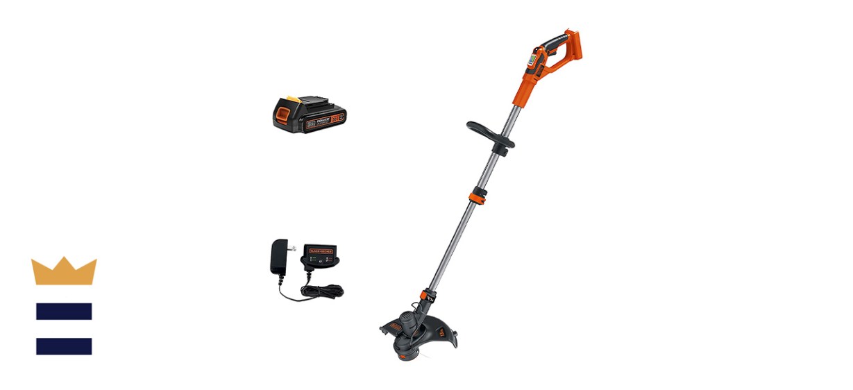 Black And Decker Max 2-In-1 Cordless String Trimmer-Edger With Powercommand Kit