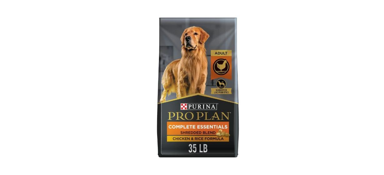 35-pound bag of Purina Pro Plan Complete Essentials dog food