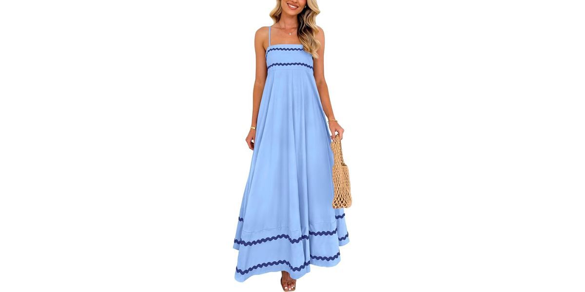 PRETTYGARDEN Women's 2025 Summer Flowy Maxi Dress