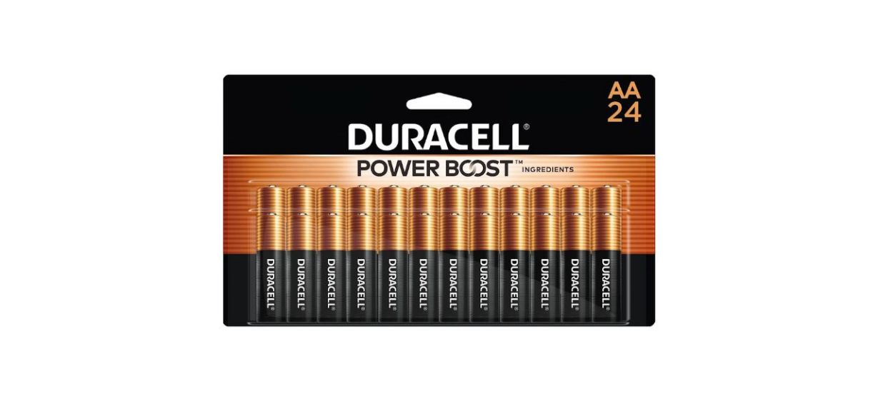 a pack of 24 Duracell Coppertop AA Batteries a pack of 24 Duracell Coppertop AA Batteries