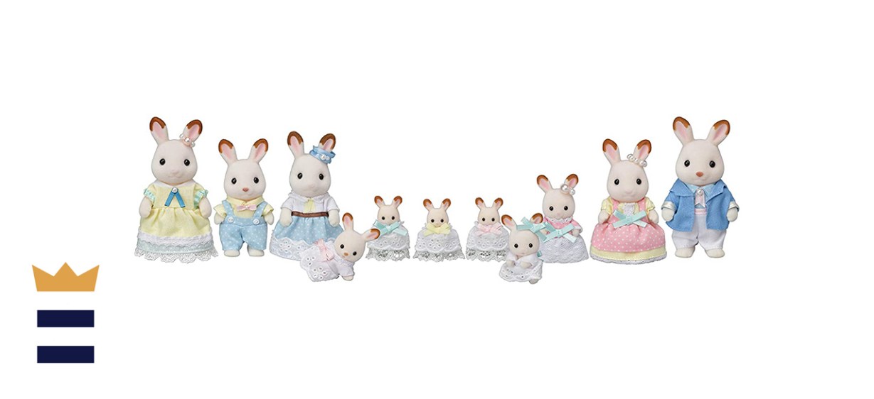 Calico Critters Hopscotch Rabbit Family 35th Anniversary Celebration Set