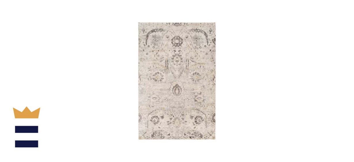 Charlton Home Paloalto Geometric White Area Rug