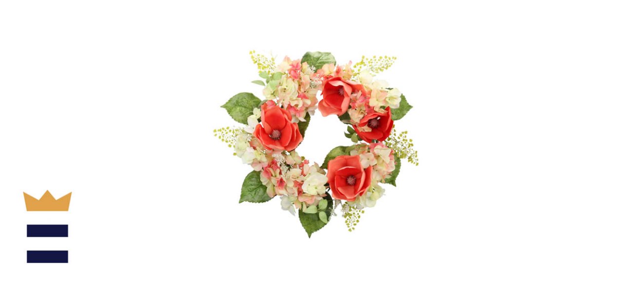 Cloris Art 22-Inch Magnolia and Hydrangea Summer Wreath