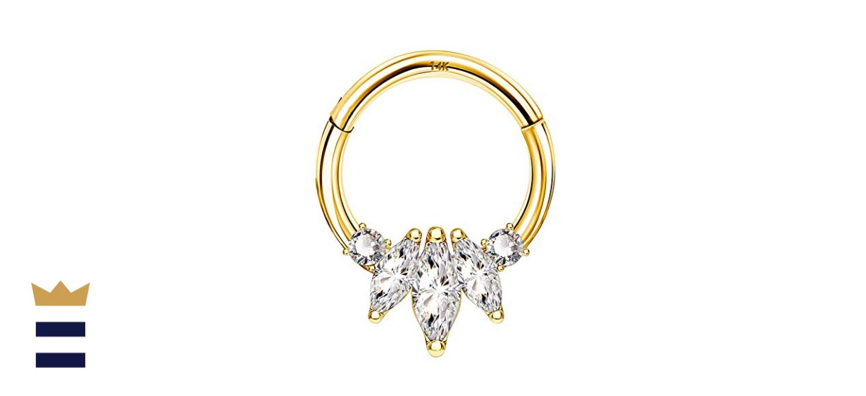 COCHARM Solid Gold Cartilage Earring Hoop