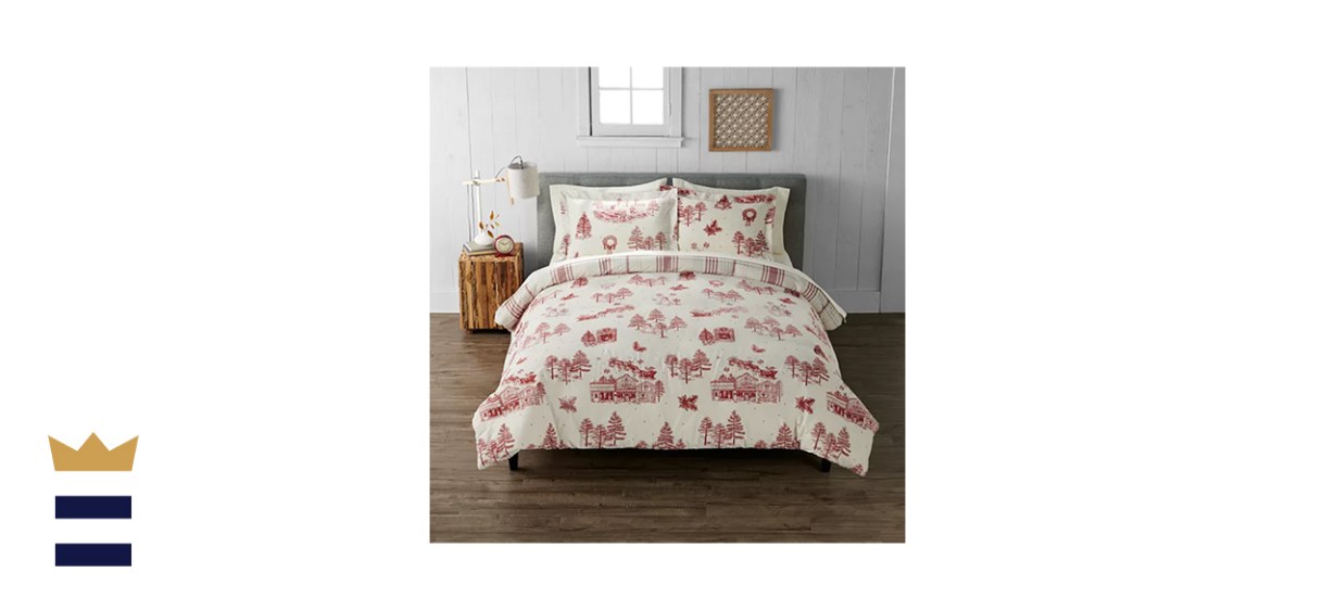 Cuddl Duds Iconic Holiday Heavyweight Flannel Duvet Cover