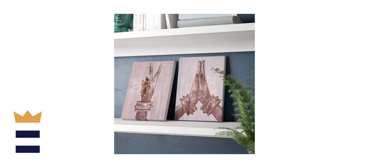 Dakota Fields Peace and Namaste by Olivia Rose ― Two-Piece Wrapped Canvas Print Set