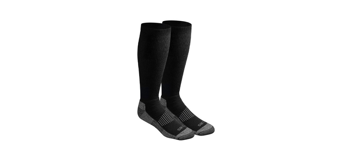 Dickies Mens Light Comfort Compression Over-the-Calf Socks