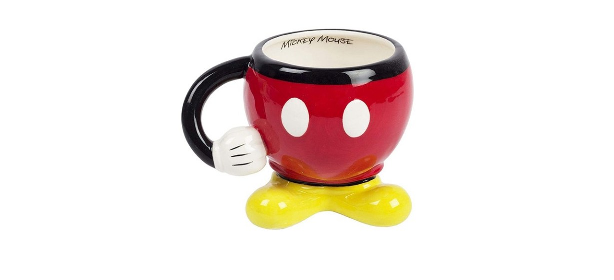 Disney Mickey Mouse Red Drinking Mug with Arm