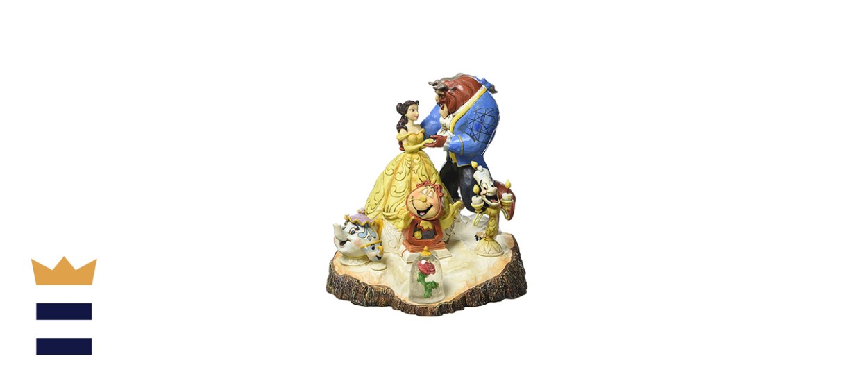 Disney Traditions by Jim Shore Beauty and the Beast Carved by Heart Stone Resin Figurine