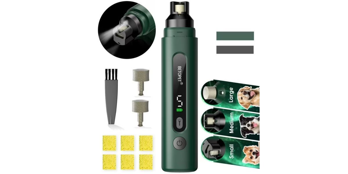 Dog Nail Grinder with LED Light