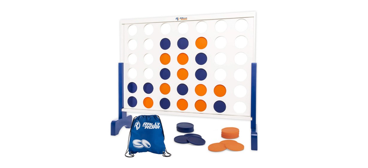 Rally and Roar Giant Wooden 4-in-a-Row - Complete Game Set