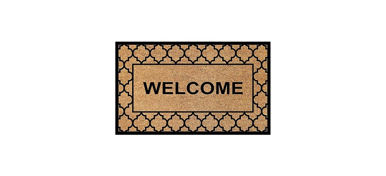 First Concept Welcome Border Coir Mat