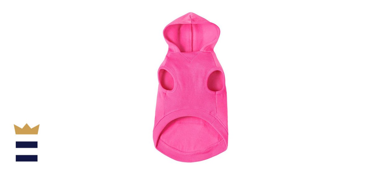 Frisco Basic Polyester Solid Color Dog and Cat Hoodie With Back Pocket