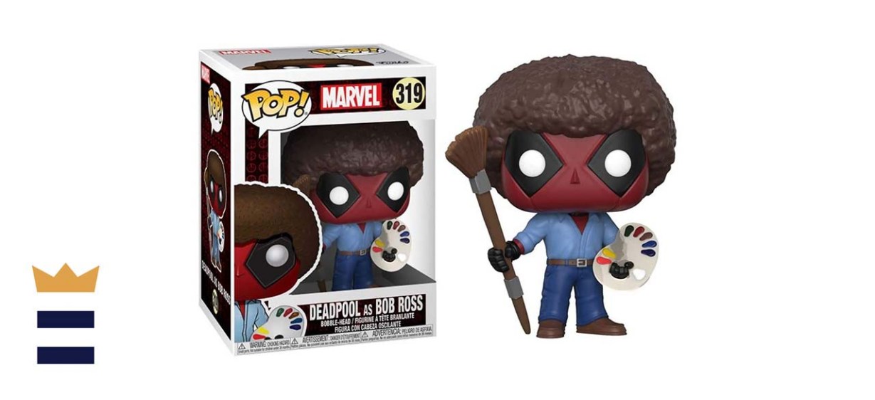 Funko Pop Marvel- Deadpool as Bob Ross
