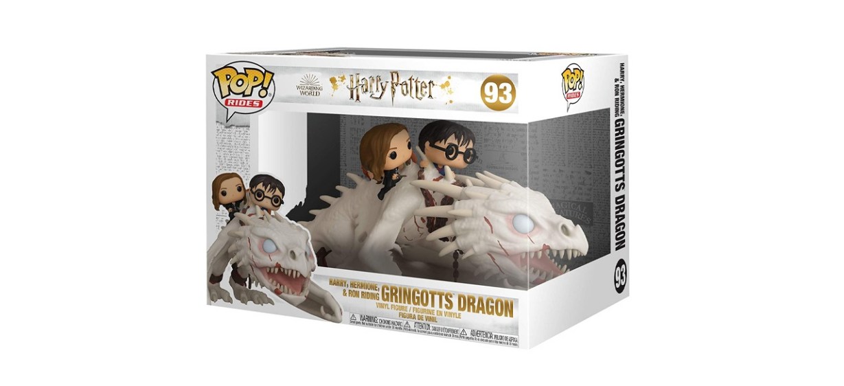 Funko Pop! Rides: Gringotts Dragon with Harry, Ron, and Hermione, Vinyl Figure