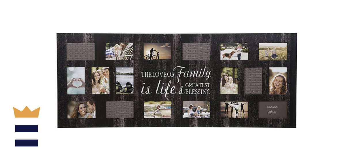 Gallery Solutions Rustic Wood Plank Family Wall Hanging Picture