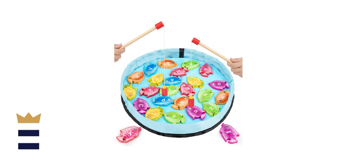 GAMENOTE Magnetic Alphabet Fishing Game