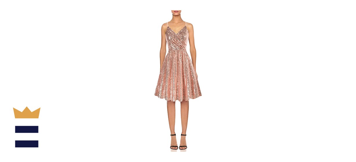 Grace Karin Sleeveless Solid Floral Swing Dress