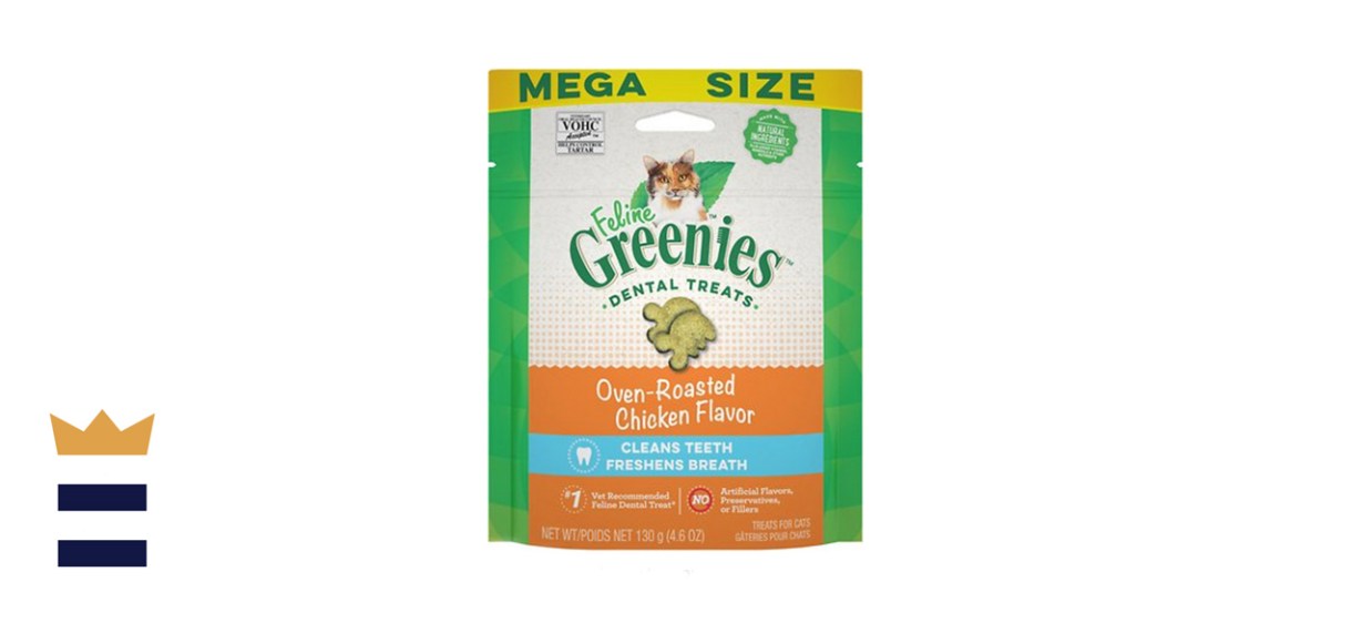 Greenies Feline Oven Roasted Chicken Flavor Adult Dental Cat Treats
