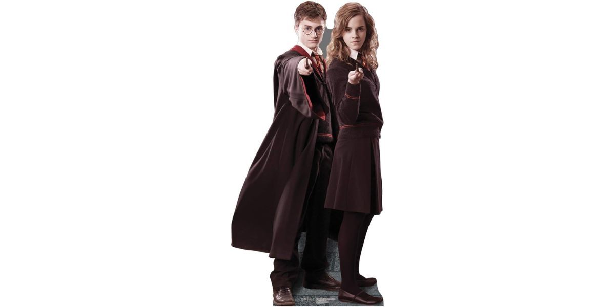 Cardboard People Harry Potter &amp; Hermione Granger Life Size Cardboard Cutout