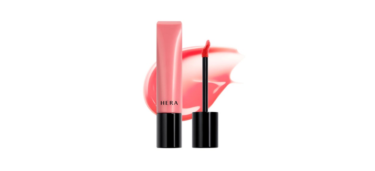 HERA Sensual Tinted Shine Lip Serum in shade Sundaze (a medium blush pink color)