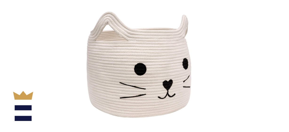 HiChen Store Large WovenCotton Rope Storage Basket