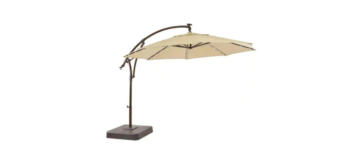 Hampton Bay 11-foot Cantilever Patio Umbrella Hampton Bay 11-foot Cantilever Patio Umbrella