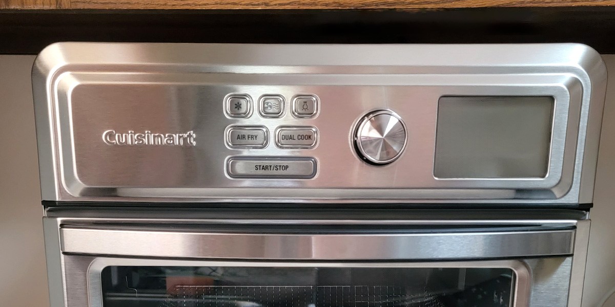 Closeup of Cuisinart Digital Air Fryer Toaster Oven's control panel