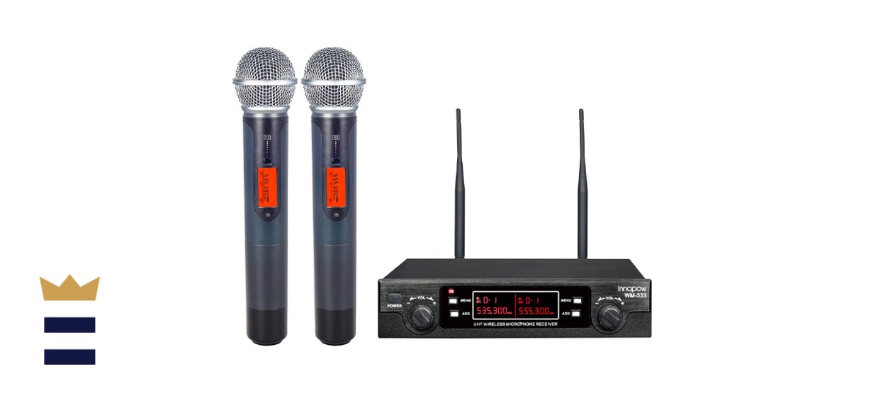 innopow 80-Channel Dual UHF Wireless Microphone System