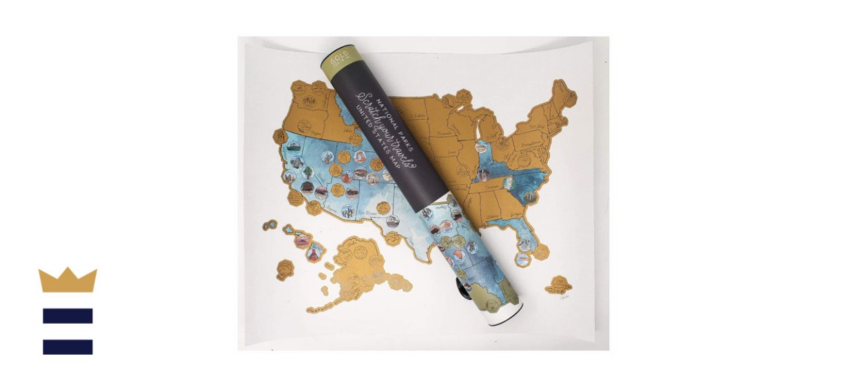 Jetsetter Scratch Your Travels Scratch Off Map