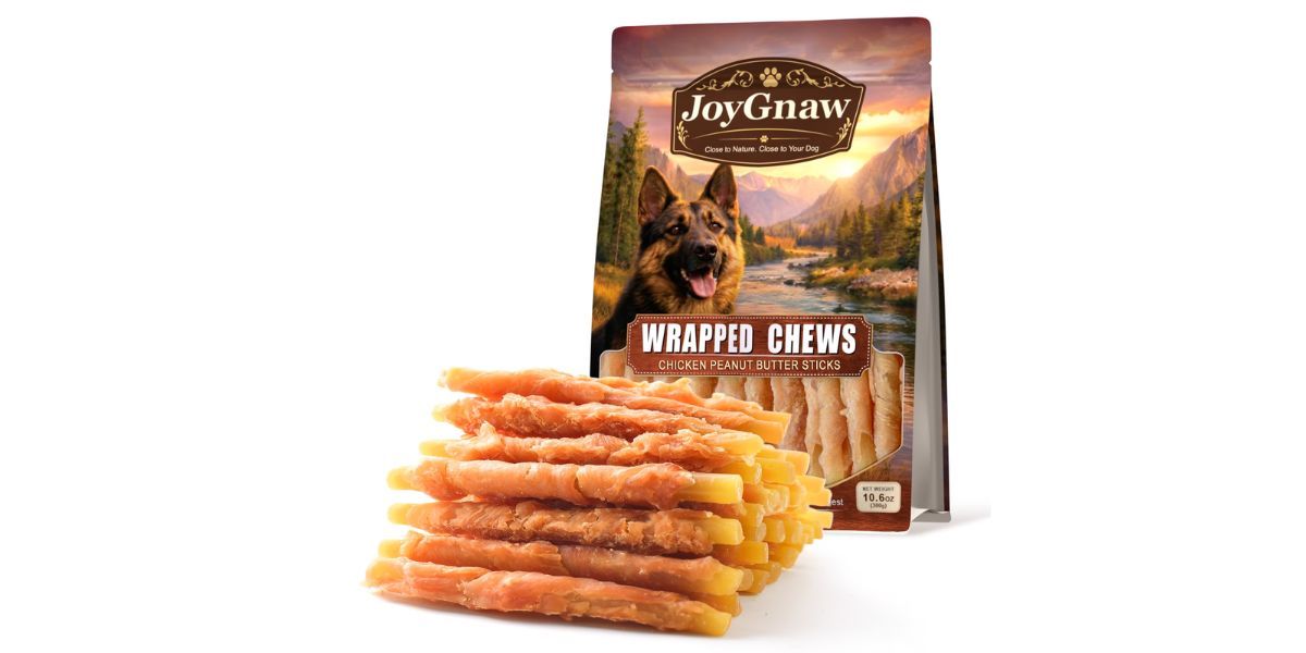 JoyGnaw Chicken Wrapped Peanut Butter Sticks
