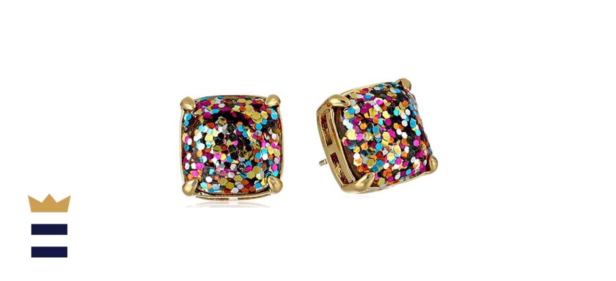 Kate Spade New York Multi Glitter Square Stud Earrings