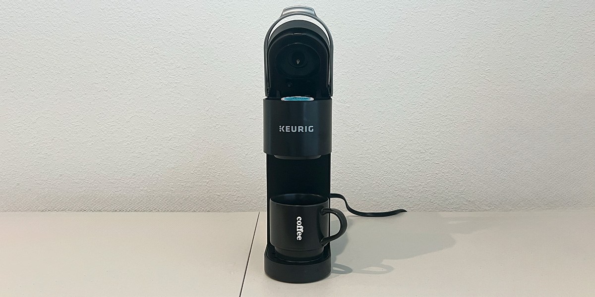 Black Keurig K-Mini on counter