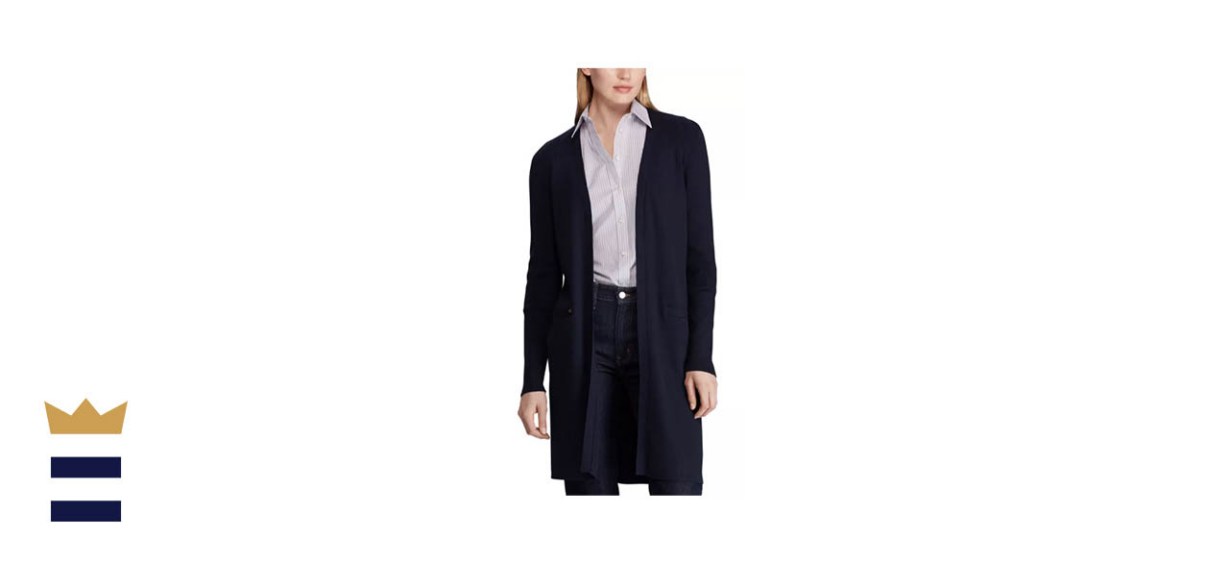 Lauren Ralph Lauren Ribbed Long Cardigan