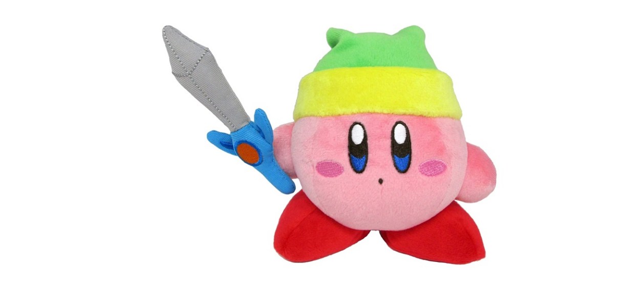 Little Buddy Kirby's Adventure All Star Collection Kirby Sword Stuffed Plush