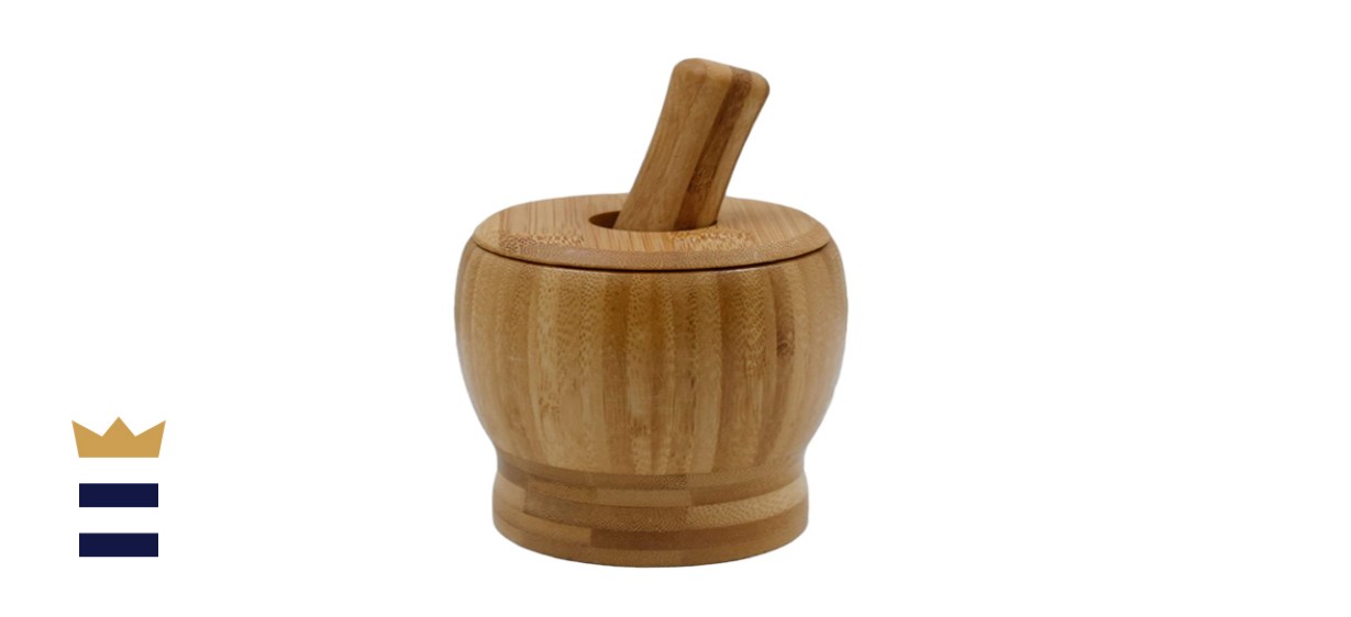 Mortar and Pestle Set with Lid