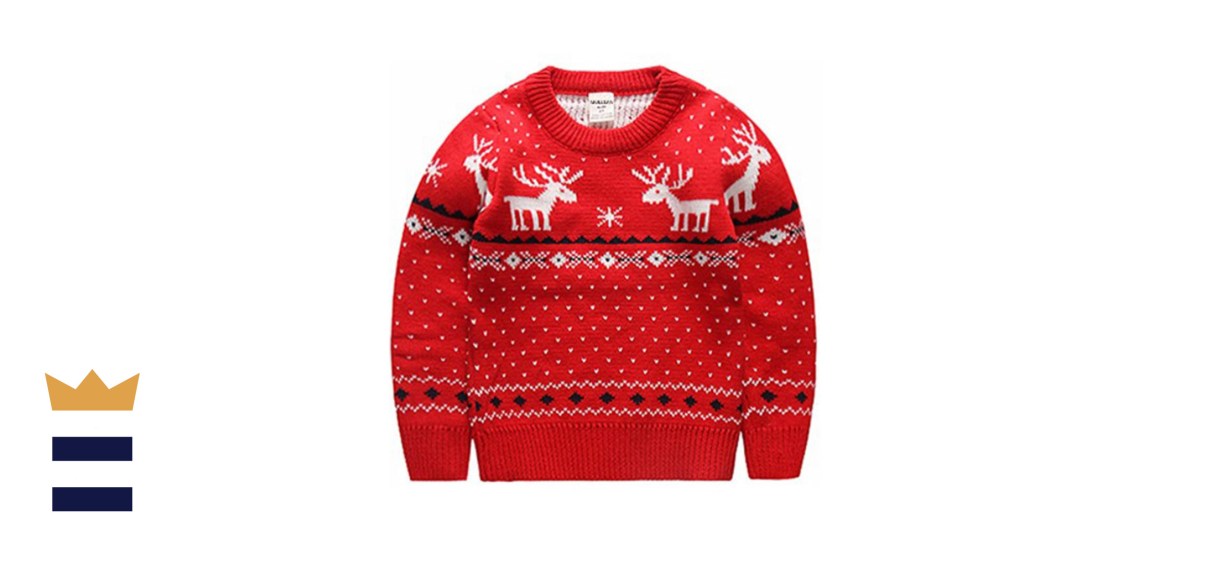 MULLSAN Children's Fireplace Lovely Sweater for Christmas Best Gift