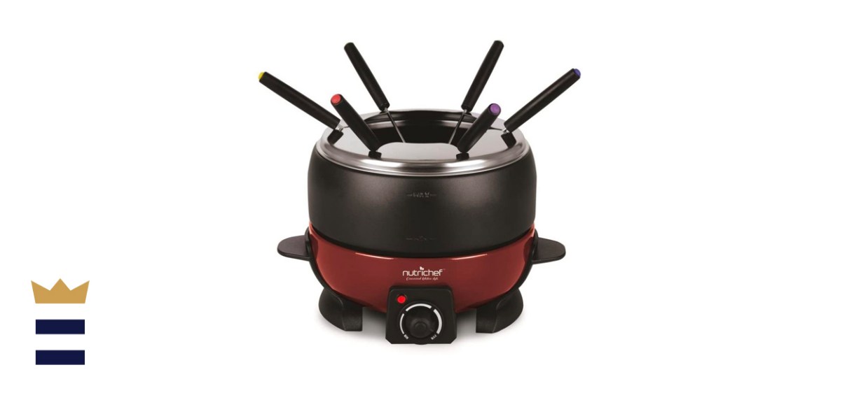 NutriChef Countertop Set Cooker Fondue Melting Pot