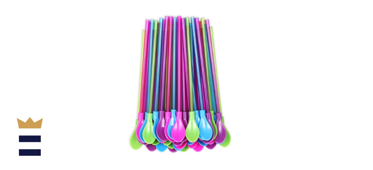 OKGD Hard Plastic Spoon Straws