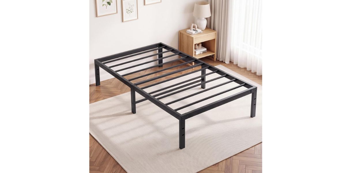 OLIXIS 14in Twin Metal Bed Frame