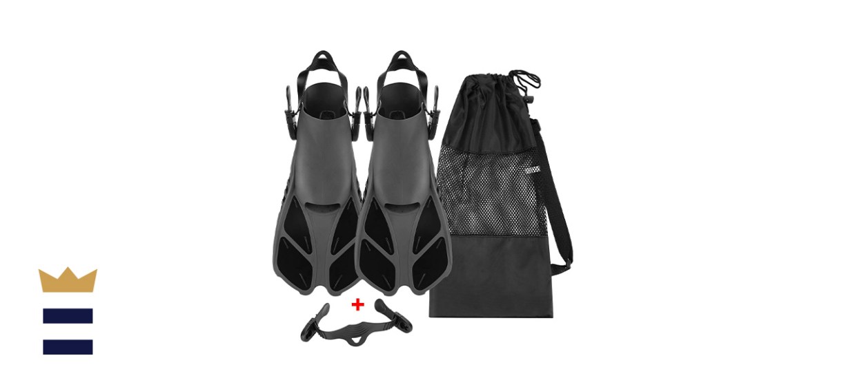 Oumers Adjustable Strap Diving Flippers