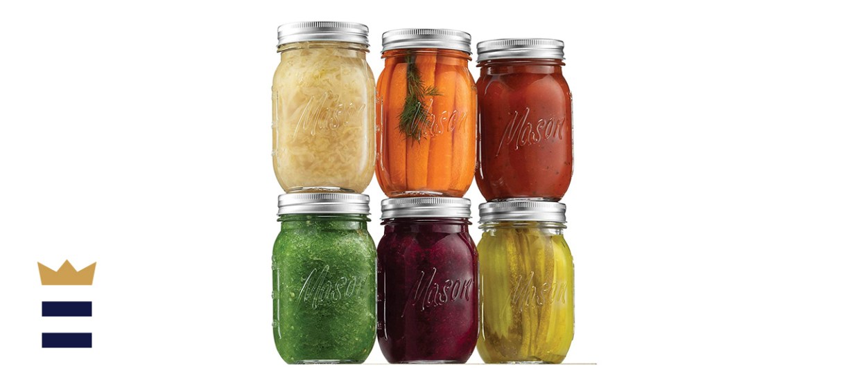 Paksh Regular-Mouth Glass Mason Jars