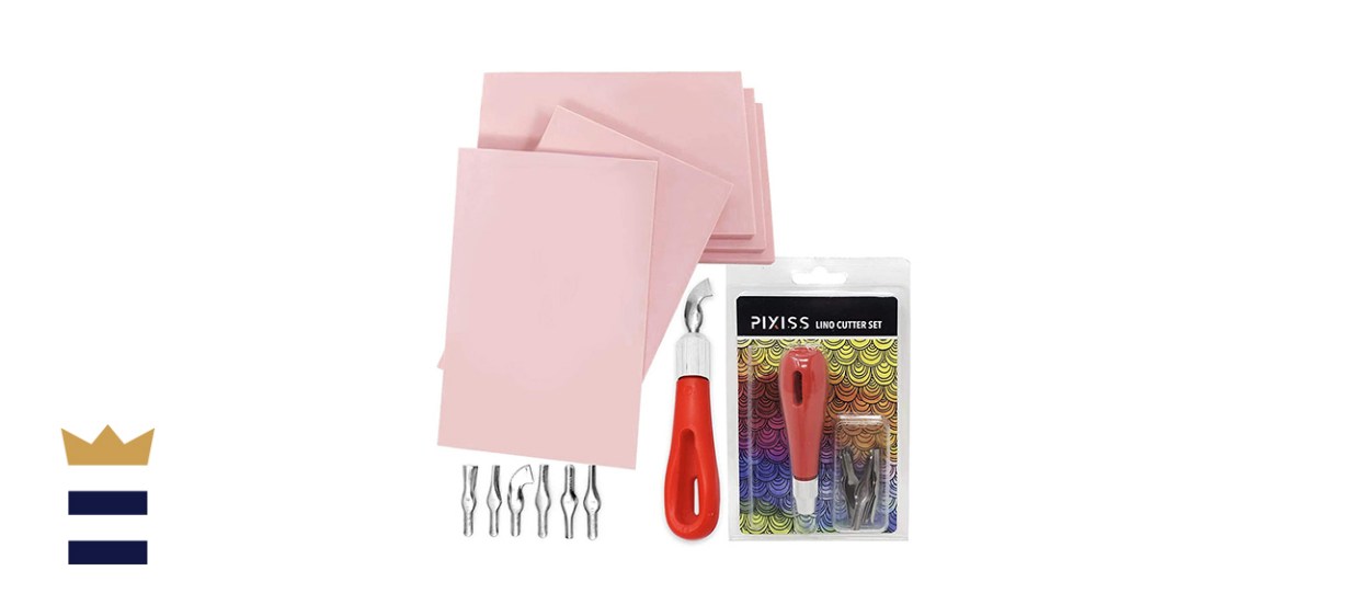 PIXISS Rubber Block Stamp Carving Blocks Stamp Making Kit