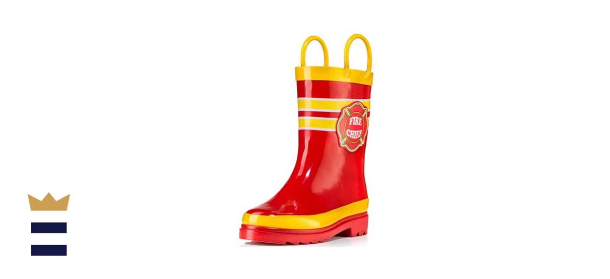 Puddle Play Kids Waterproof Rubber Rain Boots