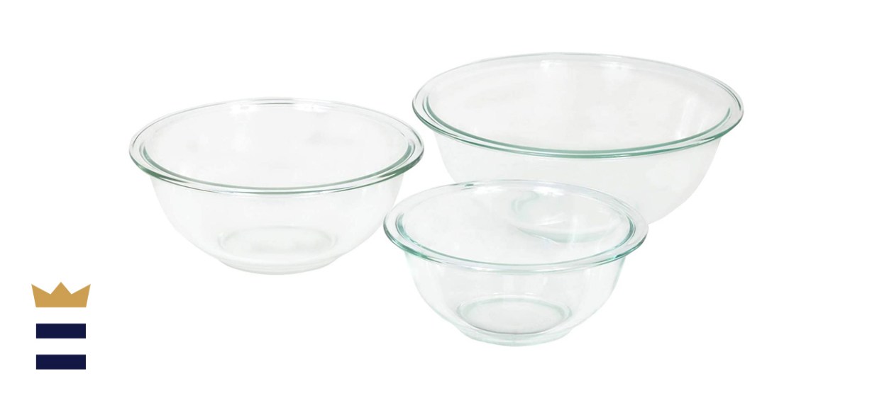 Pyrex 3-Piece Glass Mixing Bowl Set