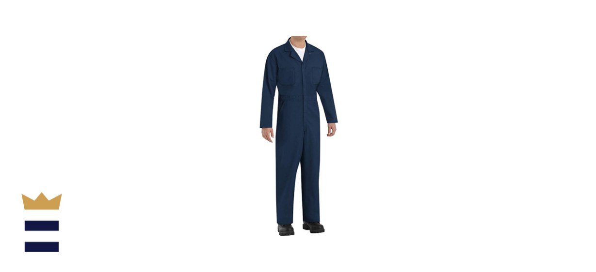 Red Kap Men's Long-Sleeve Twill Action Back Coverall