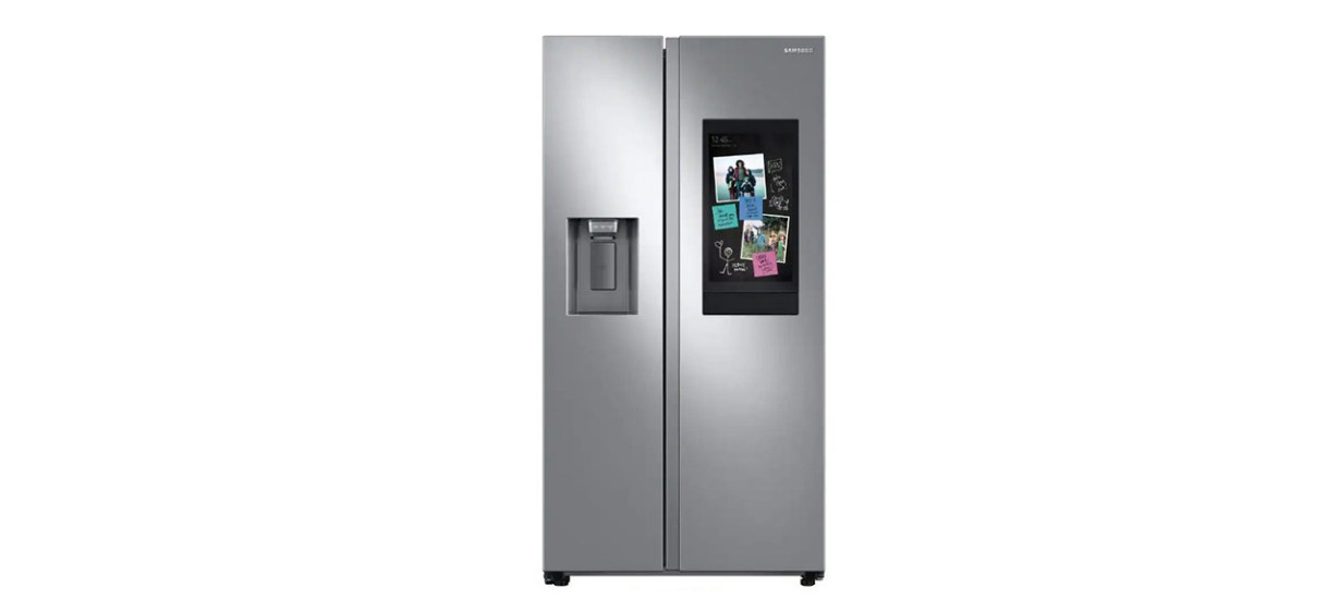 Samsung 26.7-Cubic-Foot Counter Depth Side-by-Side Refrigerator With Touch Screen Controls