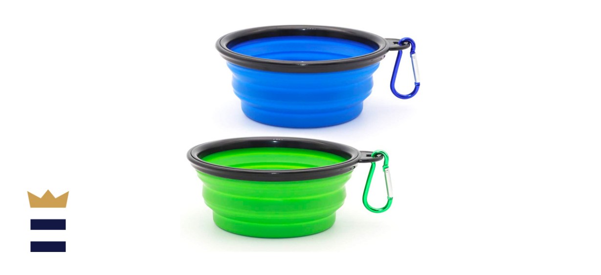 SLSON Collapsible Dog Bowls, 2 Pack